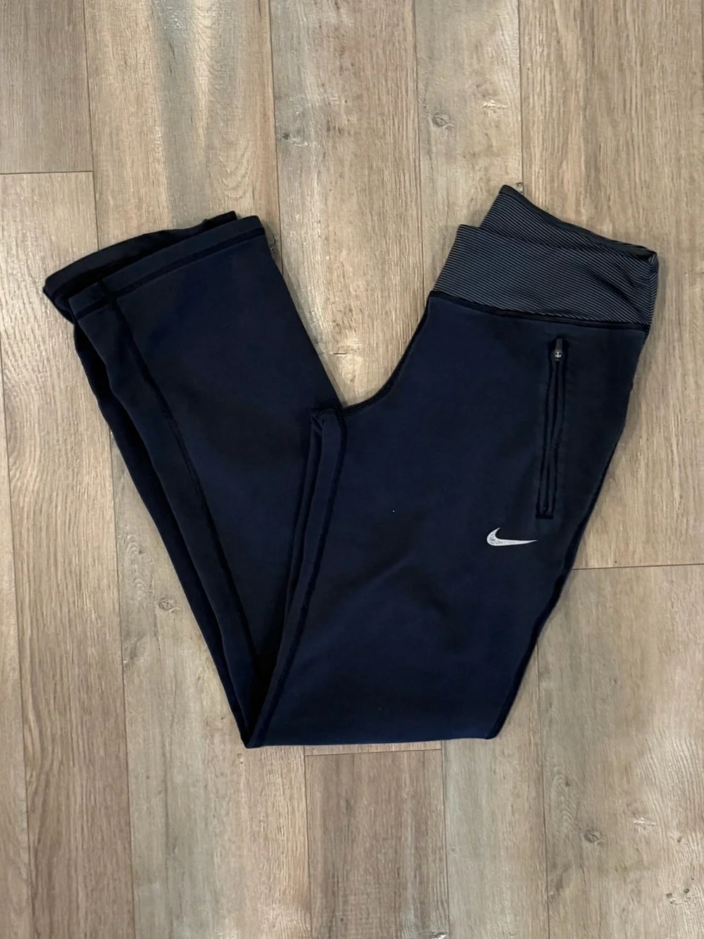Nike Black Sweatpants with Silver Swoosh